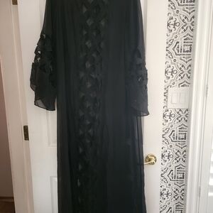 Elegant Black Label Juicy Couture Sheer Long Dress